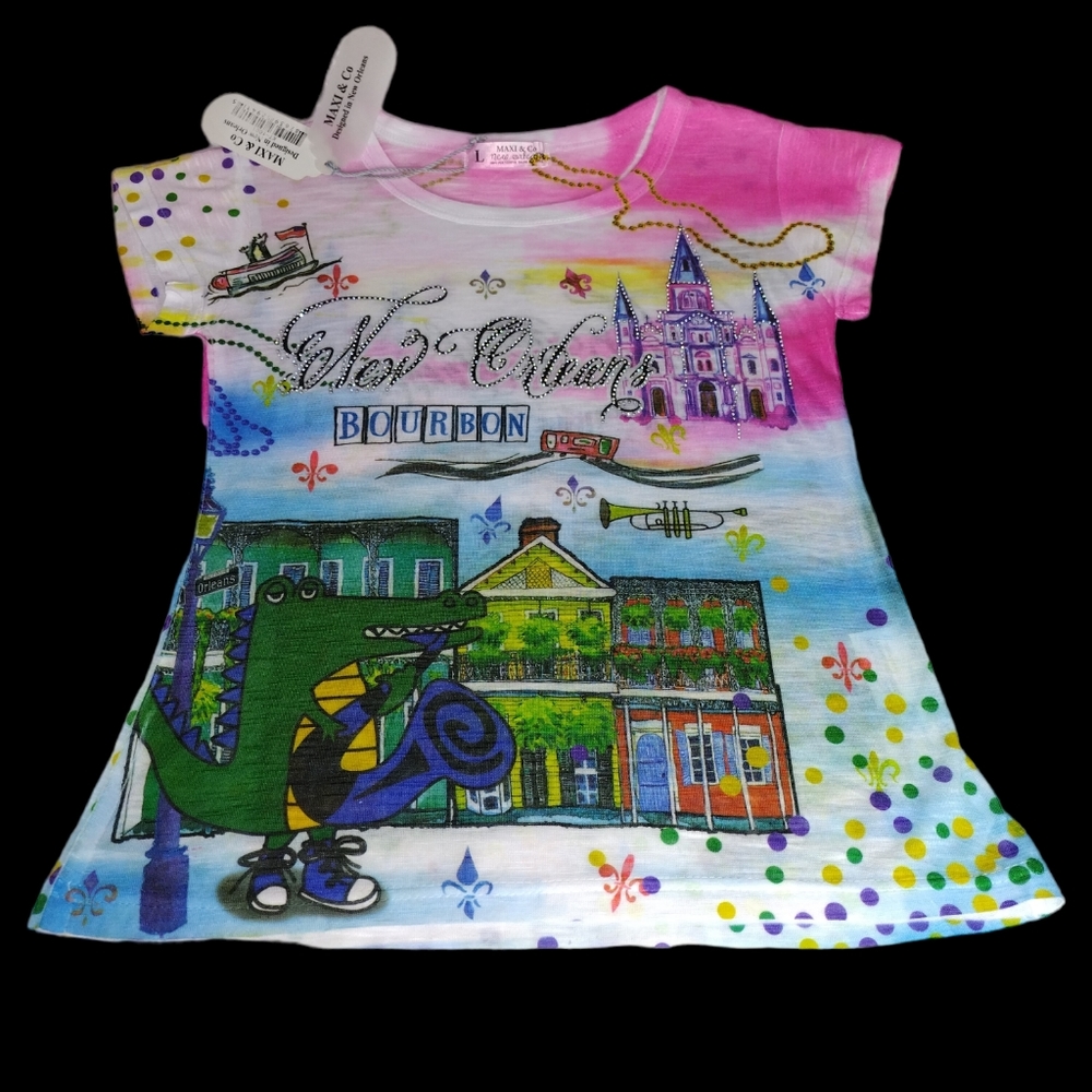 New Orleans bourbon street kids t-shirt